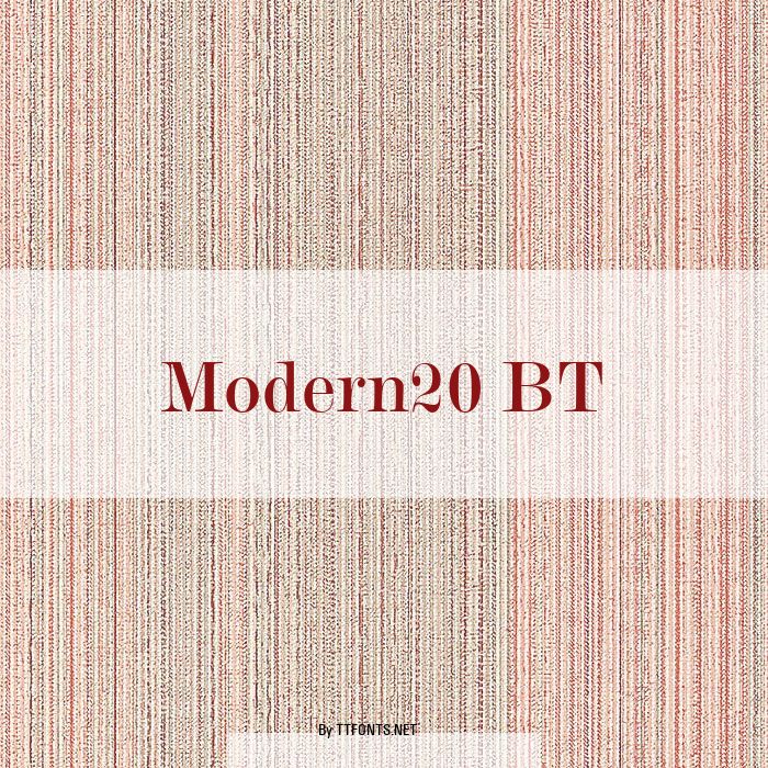 Modern20 BT example